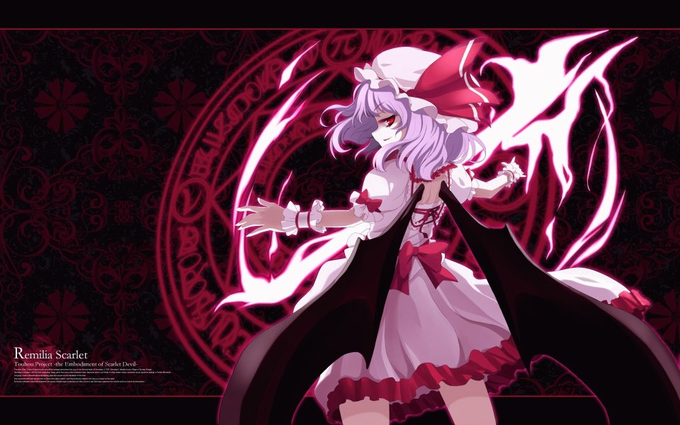 Touhou Project Remilia Scarlet Anime Wallpaper