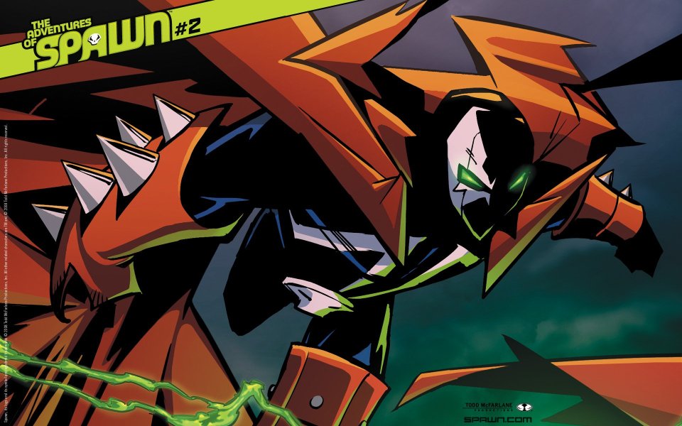 Spawn 2 Comic Cover Dark Warrior Battle