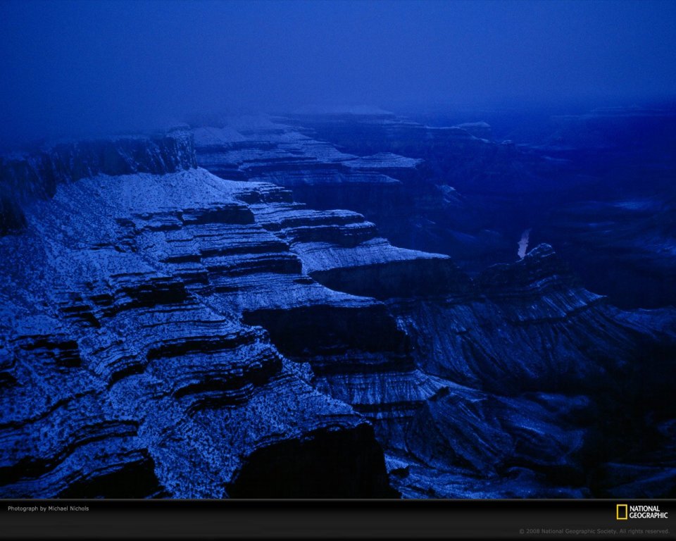 Blue Canyon Night Scene