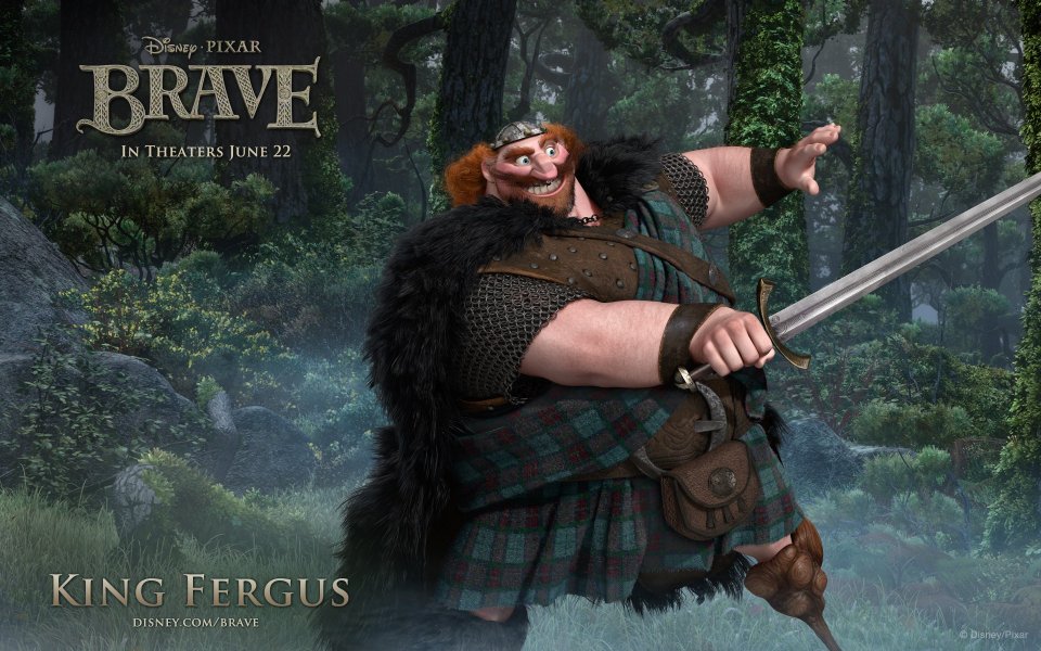 Brave King Fergus Disney Pixar