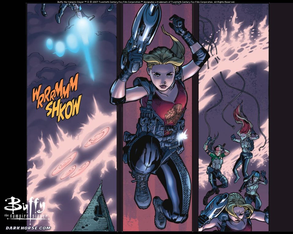 Buffy The Vampire Slayer Comic Battle Scene