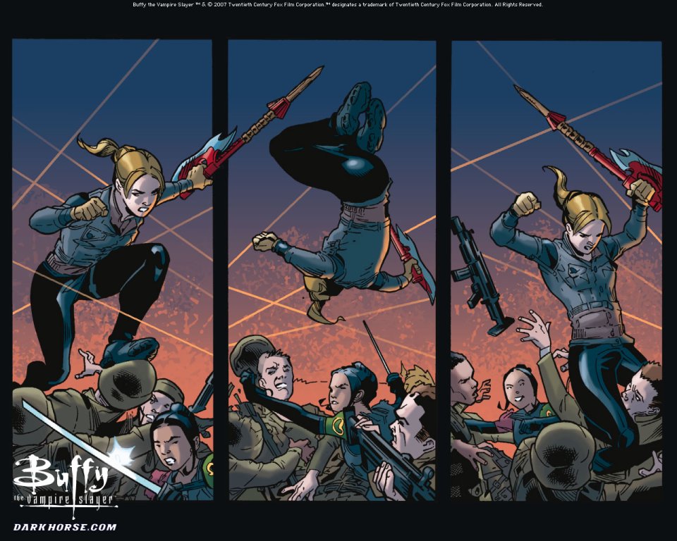 《Buffy the Vampire Slayer》漫画战斗场景