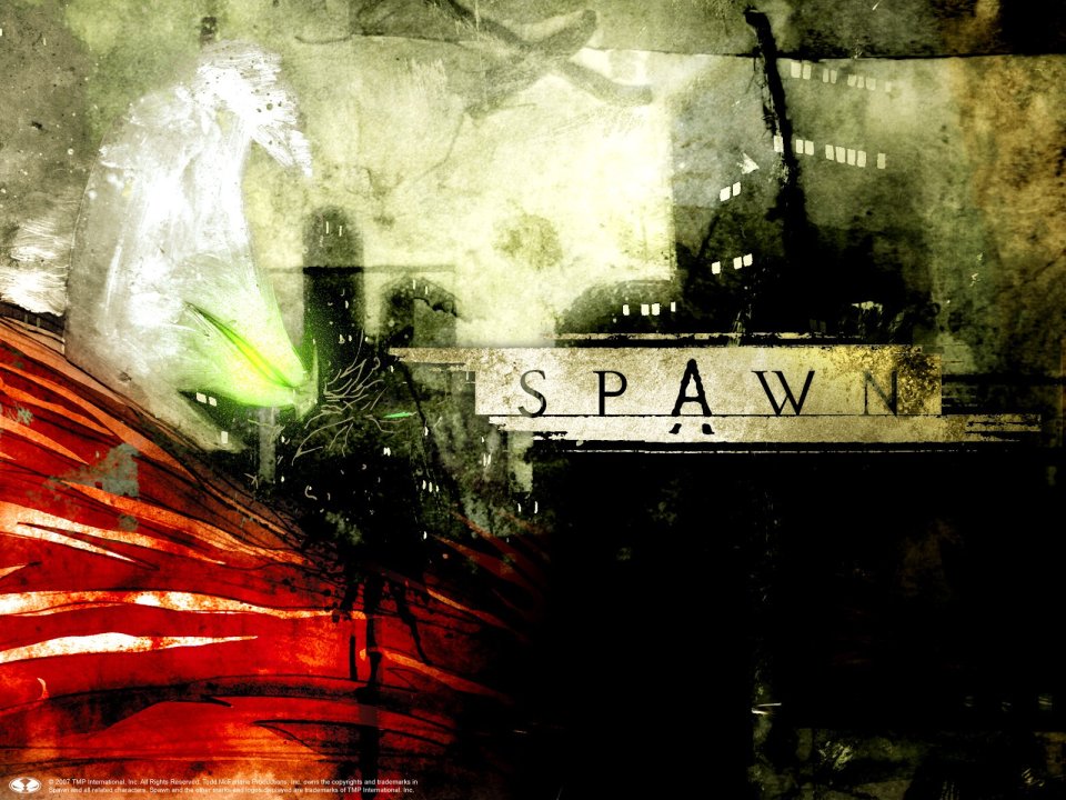 Spawn 城市暗影：红色波浪与神秘绿光