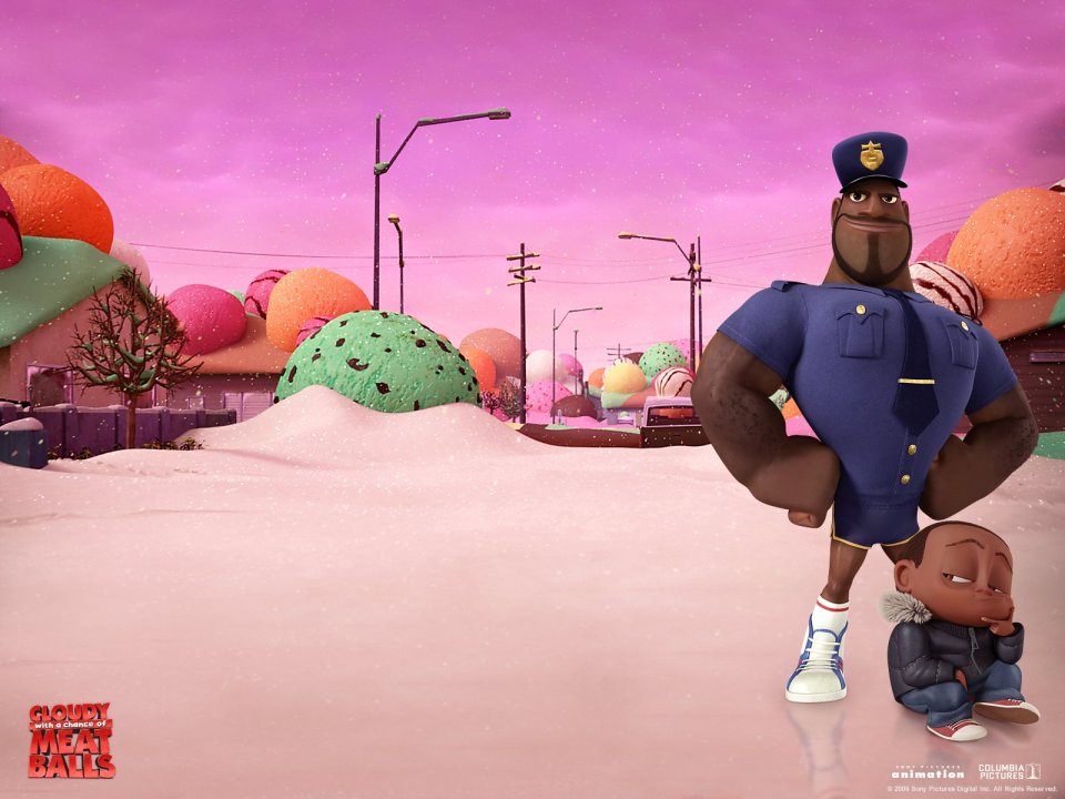 Cloudy Icecream World Police Character