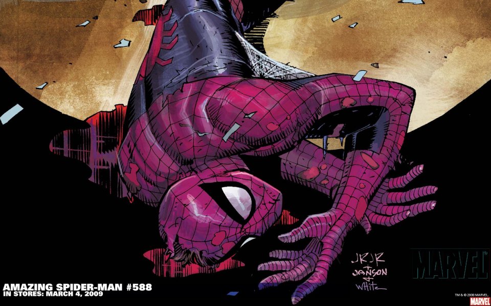 Marvel Amazing Spider Man Issue 588 Damaged Cover