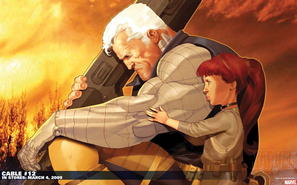 Marvel Cable Gunman Redhead Girl