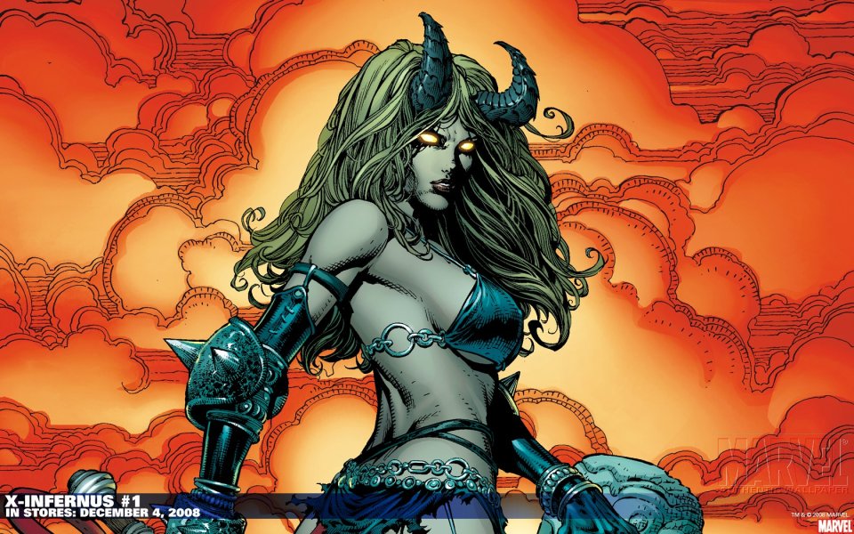 Marvel X Infernus Wallpaper Female Warrior
