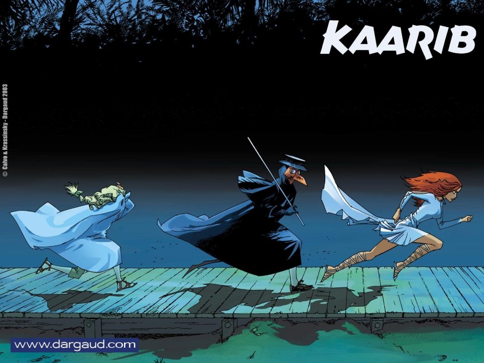 Kaarib Comic Scene Three Running Night