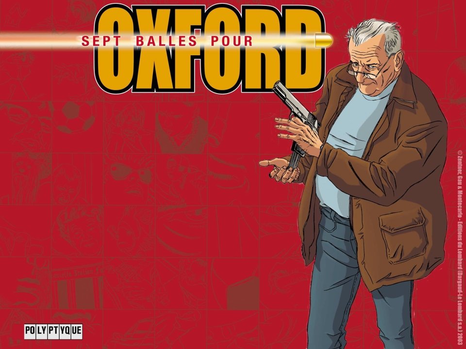 漫画壁纸：《Oxford》中的侦探与手枪