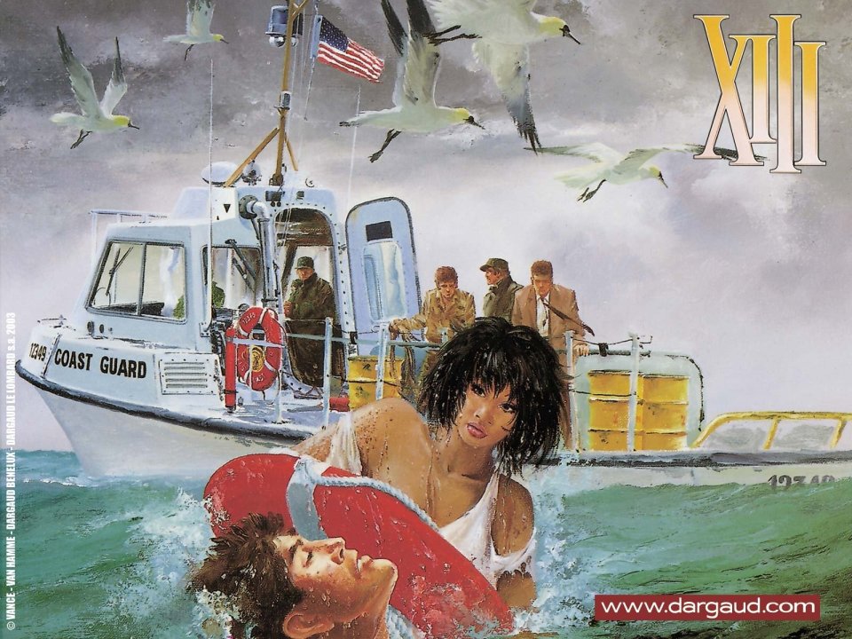 US Coast Guard Rescue Scene XIII Comic Art