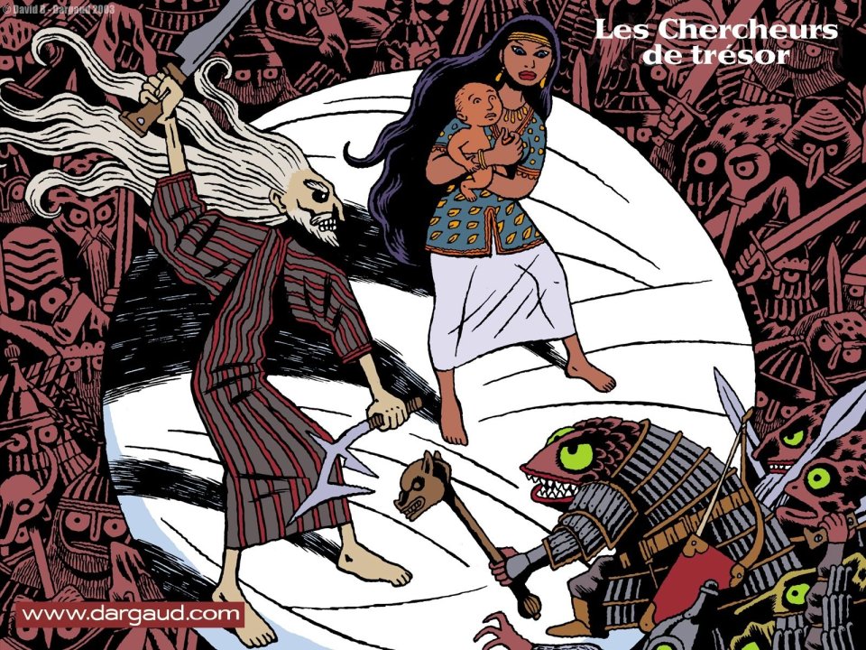 Les Chercheurs De Tresor Skeleton Warrior Vs Fish Creature