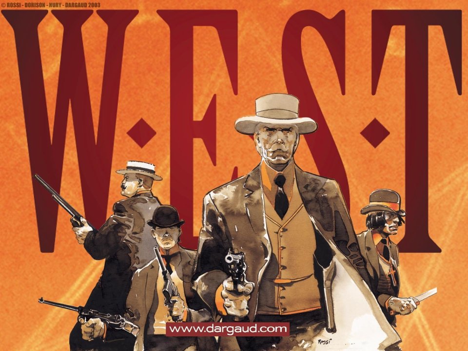 Classic Western Comic WEST Cover Western Gunfighters