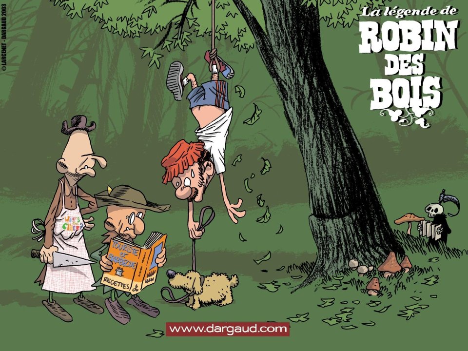 French Comic Legend Of Robin Hood Classic Forest Adventure Scene