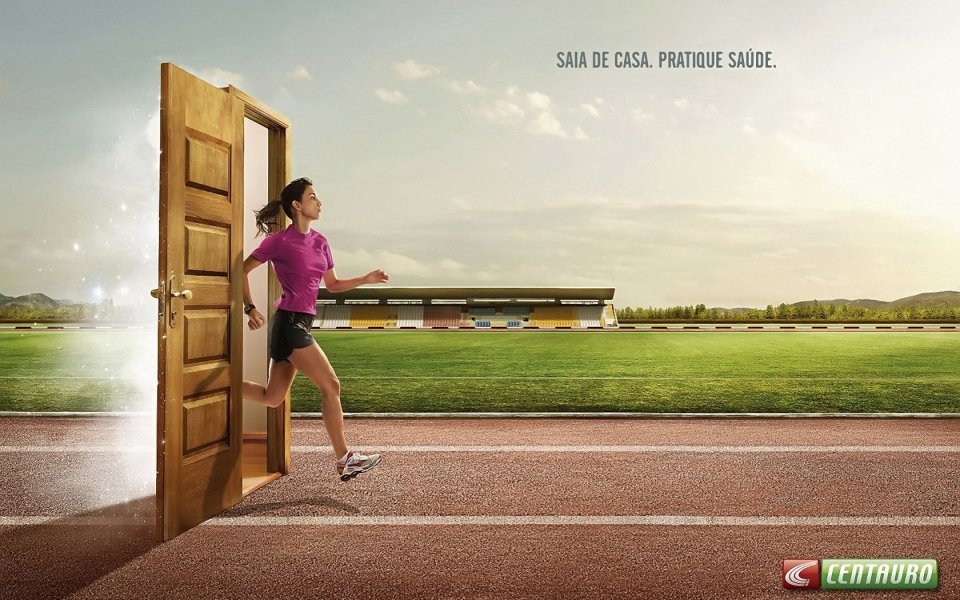 Brazil Centauro Ad Female Running Stadium