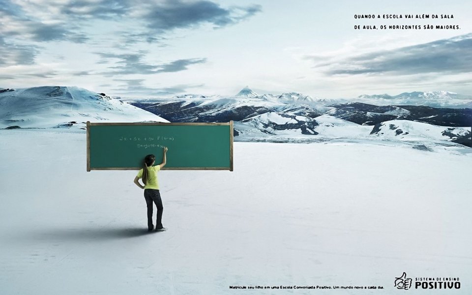 Positivo Education Snowy Mountain Blackboard