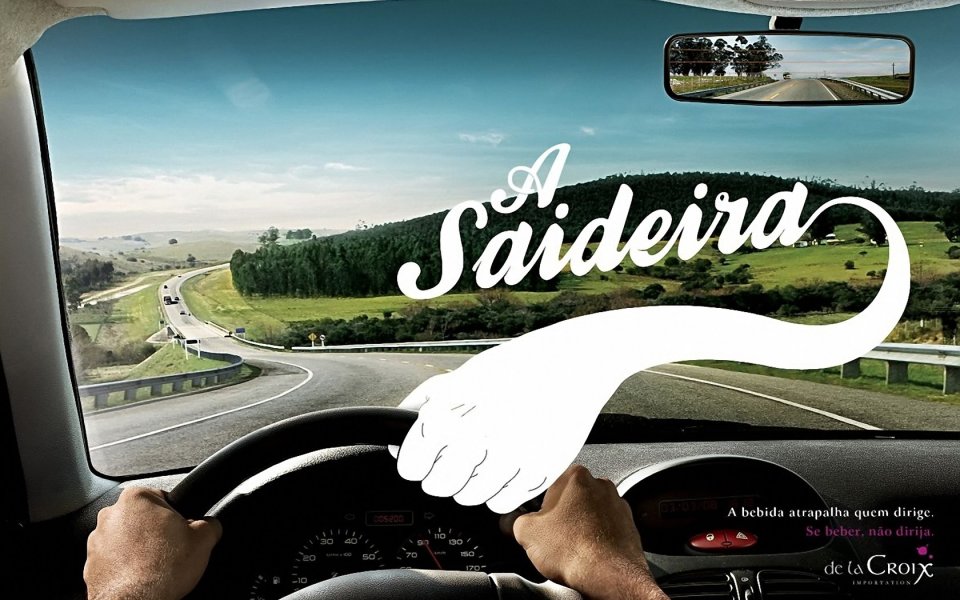Brazil A Saideira Beer Ad Road Trip View