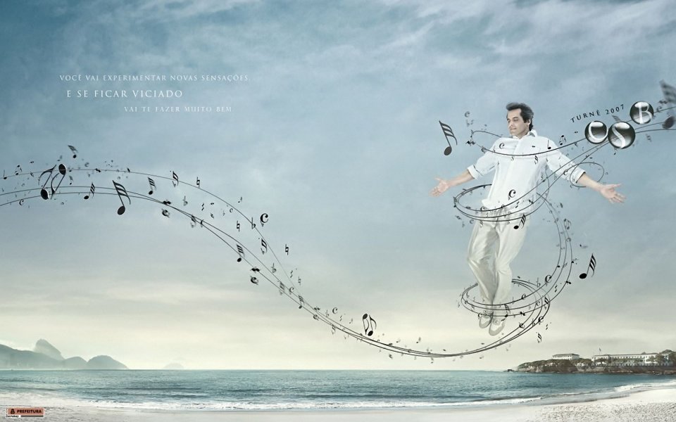 Brazil Beach Music Ad Creative Poster