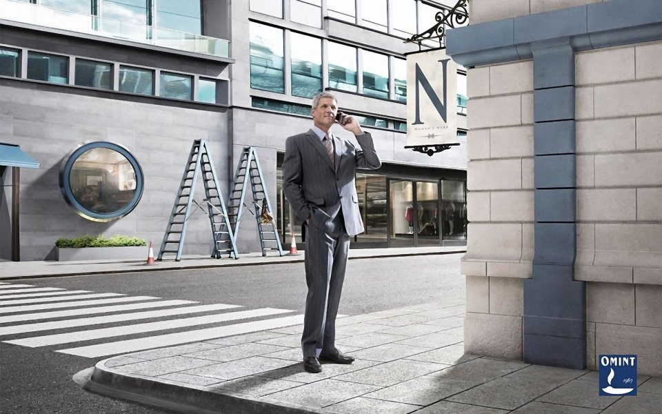 British Street Suit Man Talking Phone