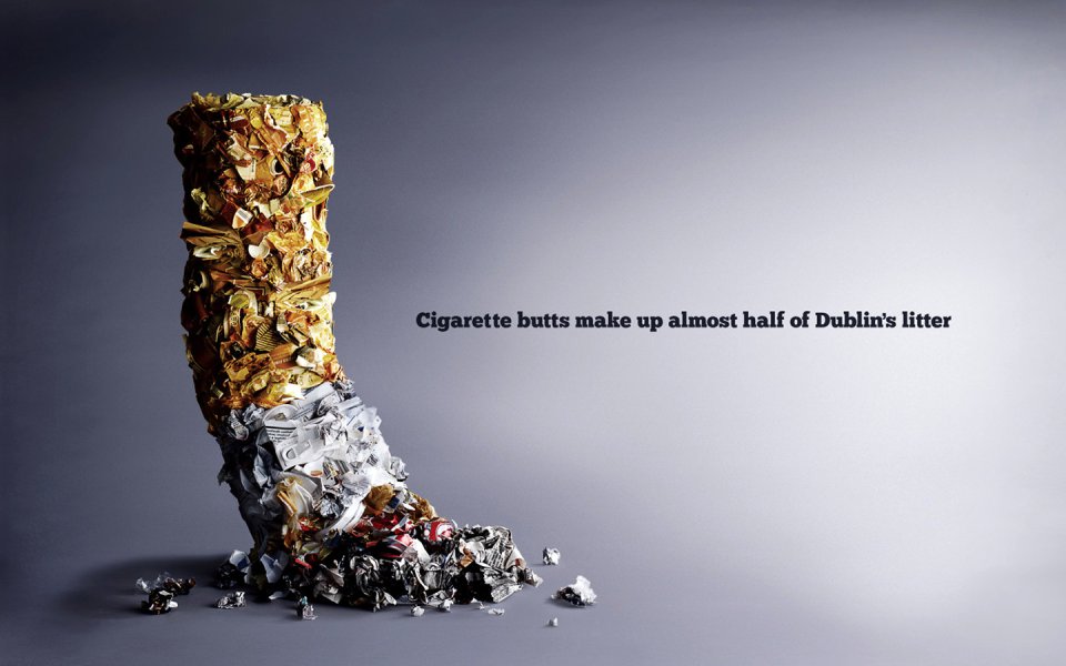 Dublin Cigarette Butts Litter Campaign