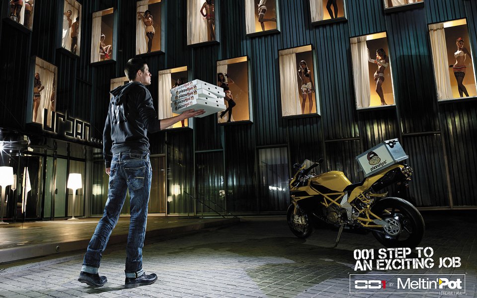 Italian Meltingpot Pizza Delivery Ad
