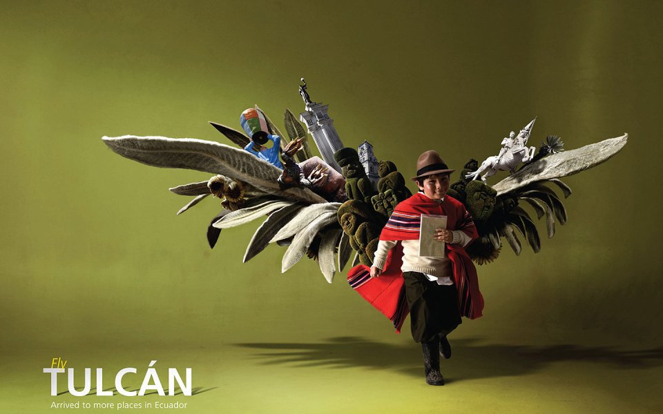 Fly Tulcan Ecuador Travel Advertisement