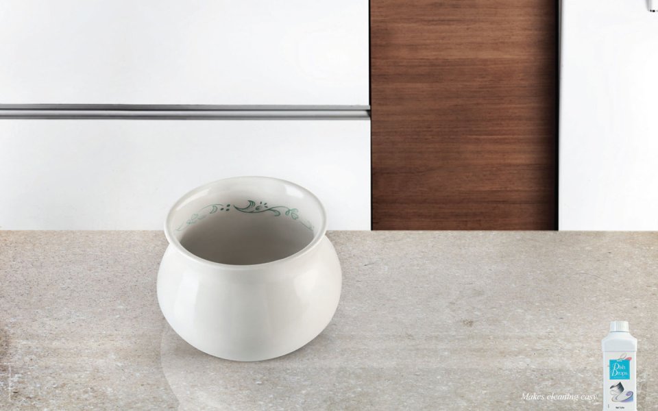 Amway Cleaning Product Ad White Ceramic Bowl