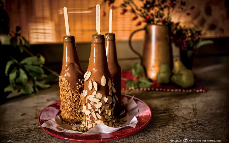 Apple Beer Caramel Apple Bottle Dessert