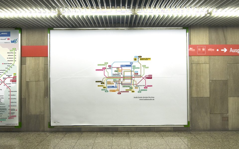 Munich Subway Ad Audio Books