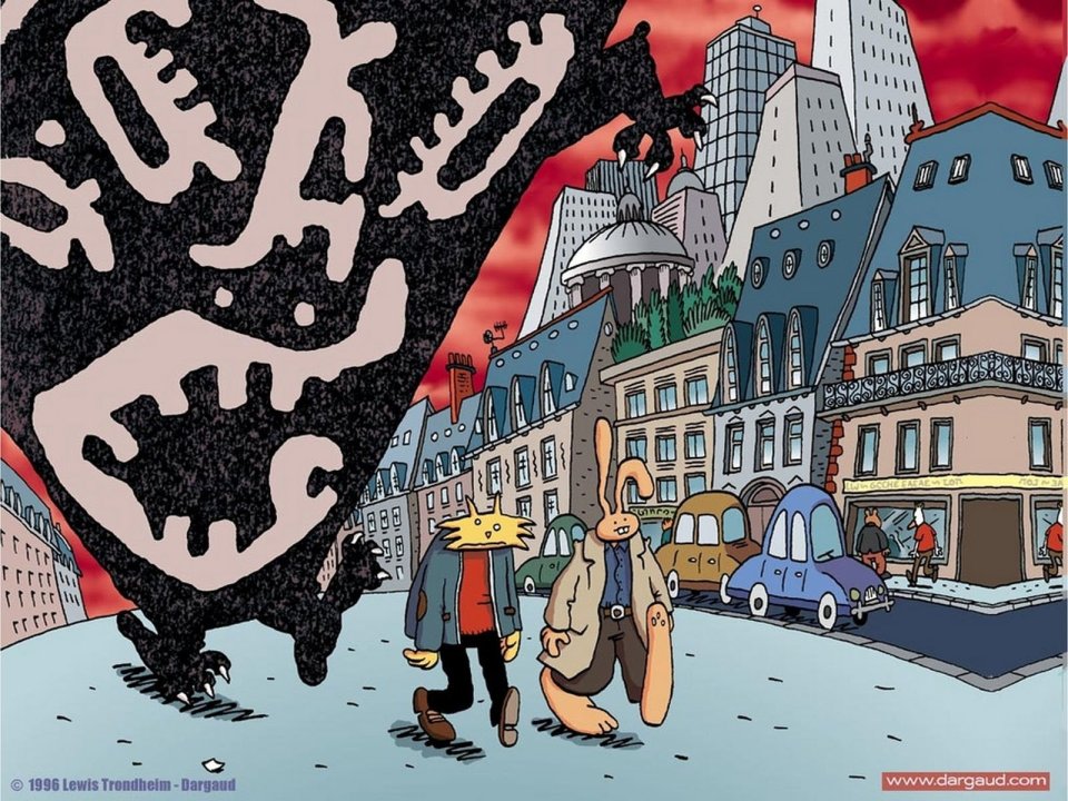 Dargaud经典漫画《Lewis Trondheim》城市冒险场景