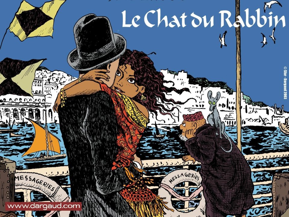 Le Chat Du Rabbin Mediterranean Harbor Romantic Embrace Scene