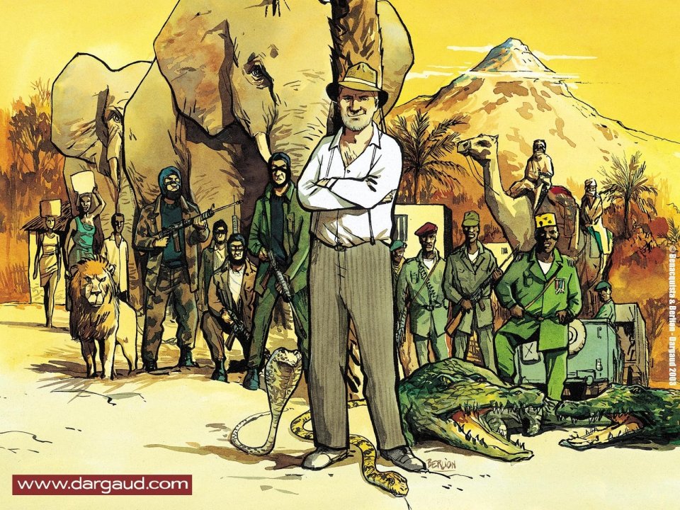 Dargaud Les Aventures D'Afrique Comic Illustration Wallpaper