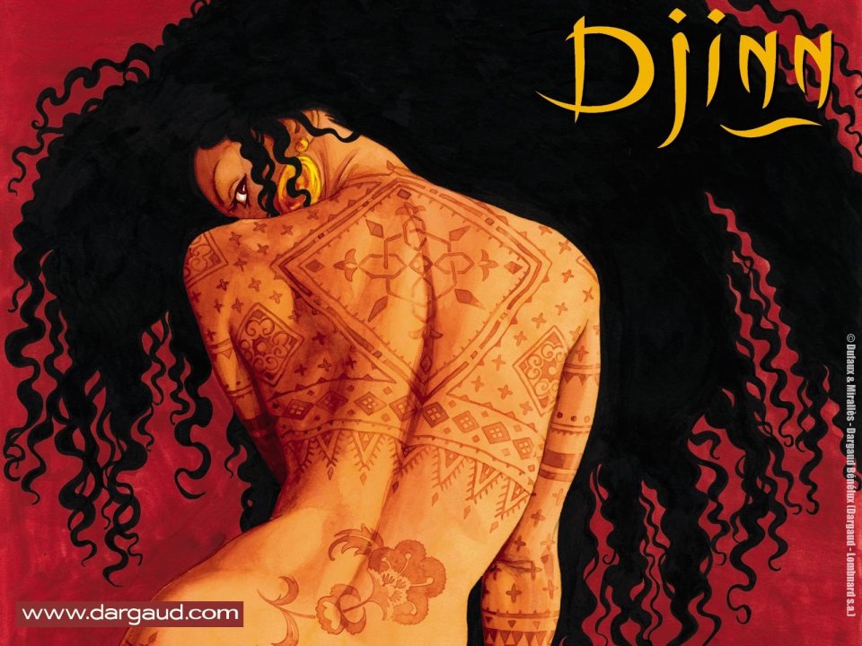 Dargaud Fantasy Art Illustration Djinn Mystical Woman