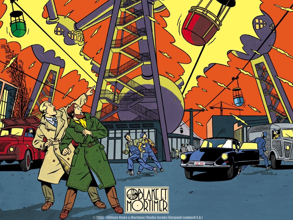 Blake And Mortimer Ferris Wheel Explosion Scene