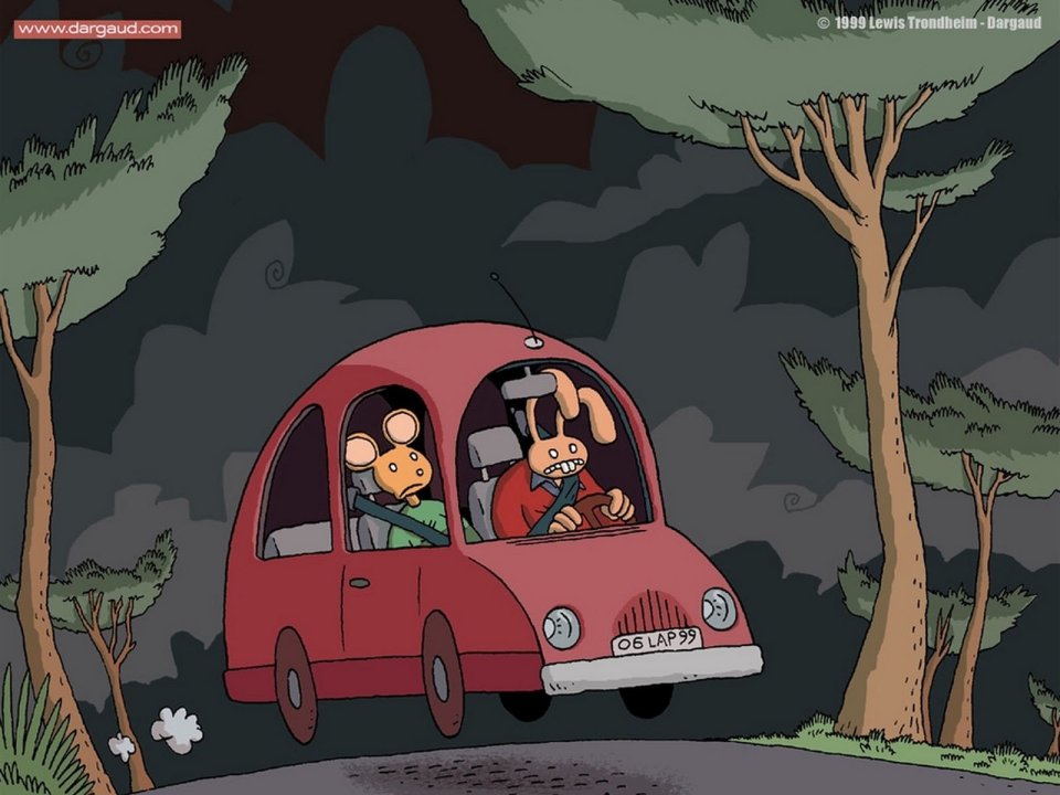 Night Forest Red Car Adventure