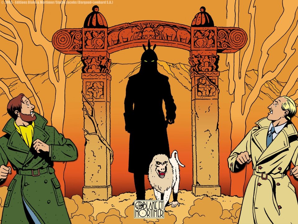 Blake Mortimer Mysterious Ancient Gate Confrontation