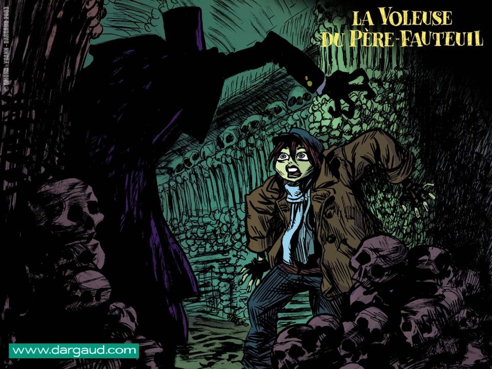Dargaud Detective Comic Fathers Sin Underground Cemetery Scene