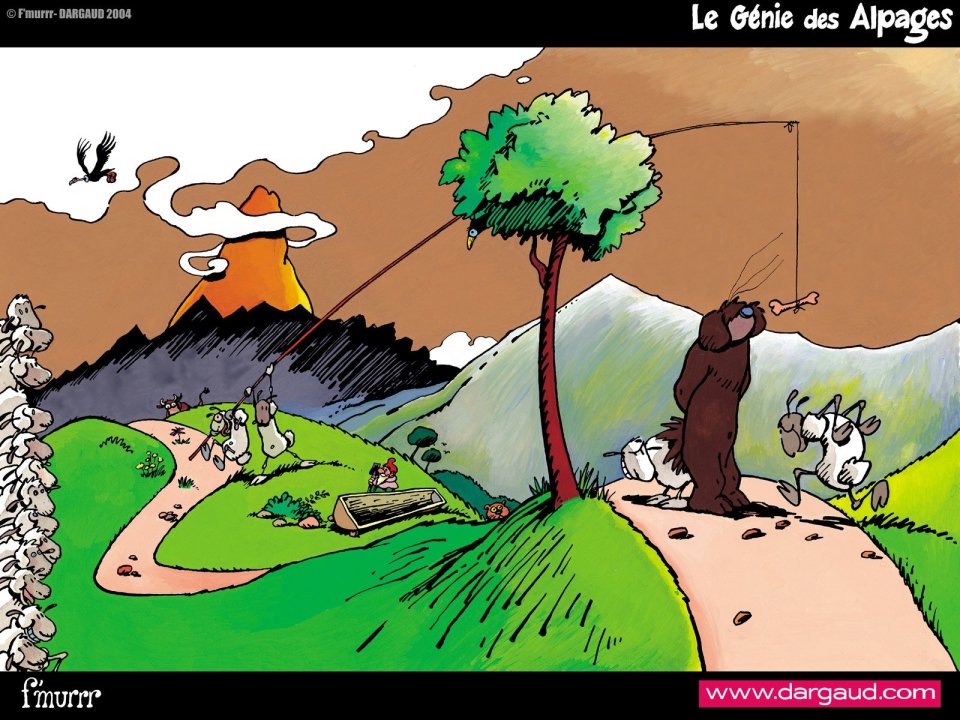 Dargaud Alpine Spirit Cartoon Wallpaper