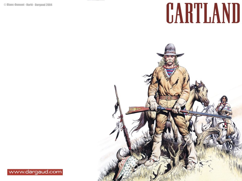 Dargaud《Cartland》西部牛仔冒险插画