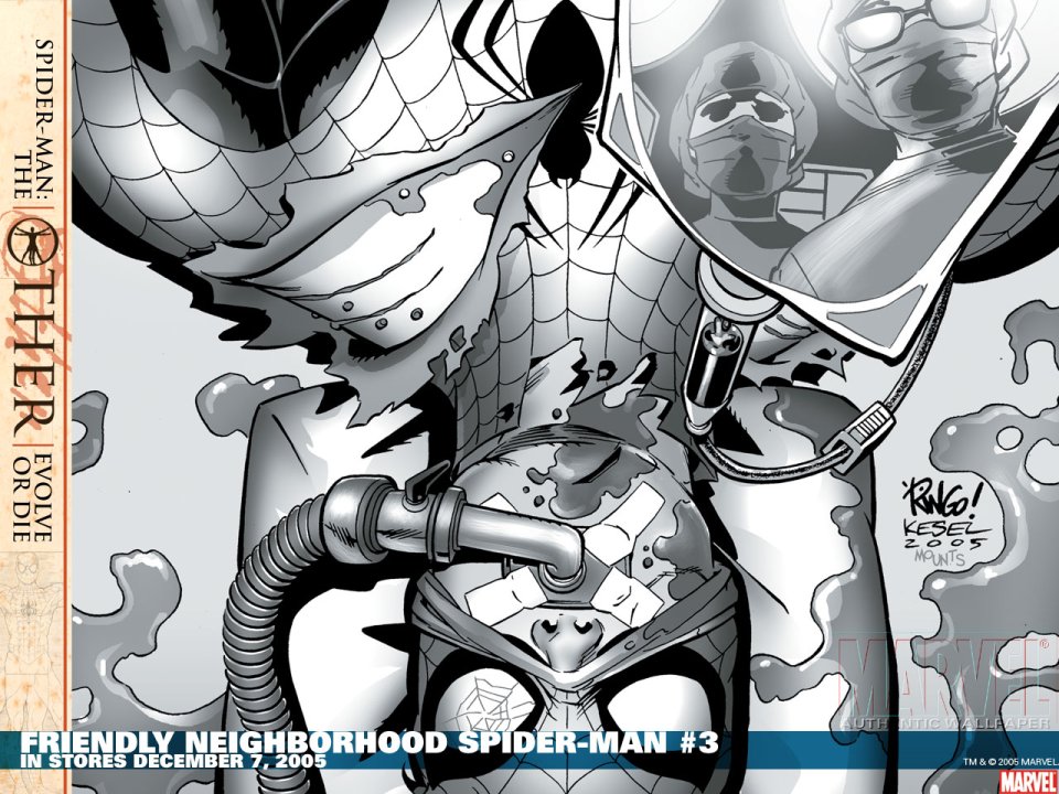 Marvel Spider Man Friendly Neighborhood Issue 3 Cover Black White Technology
