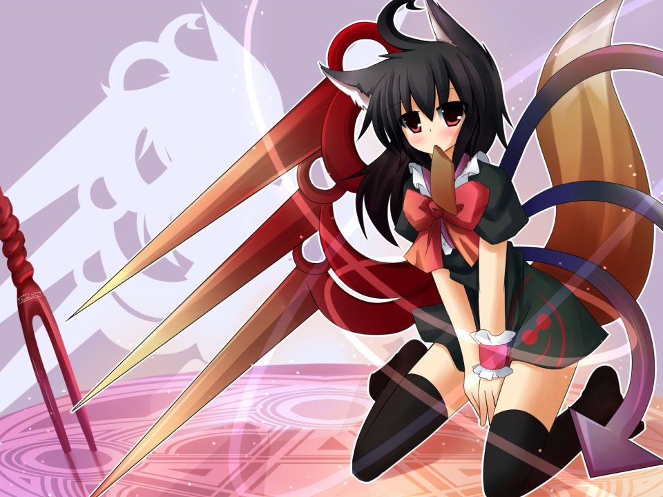Touhou Project Fox Ear Girl Houjuu Nue Wallpaper