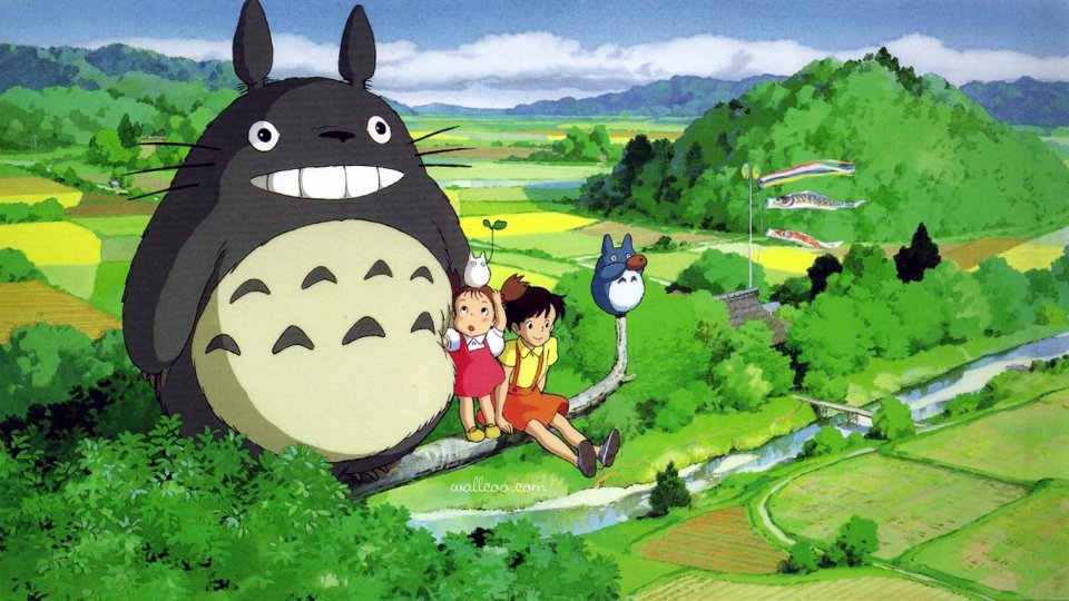 宫崎骏《龙猫》经典场景：乡村田园与可爱生物的和谐共处