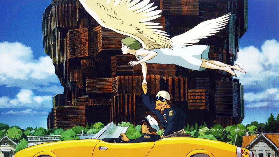 Ghibli OnYourMark FlyingAngelWithYellowCar