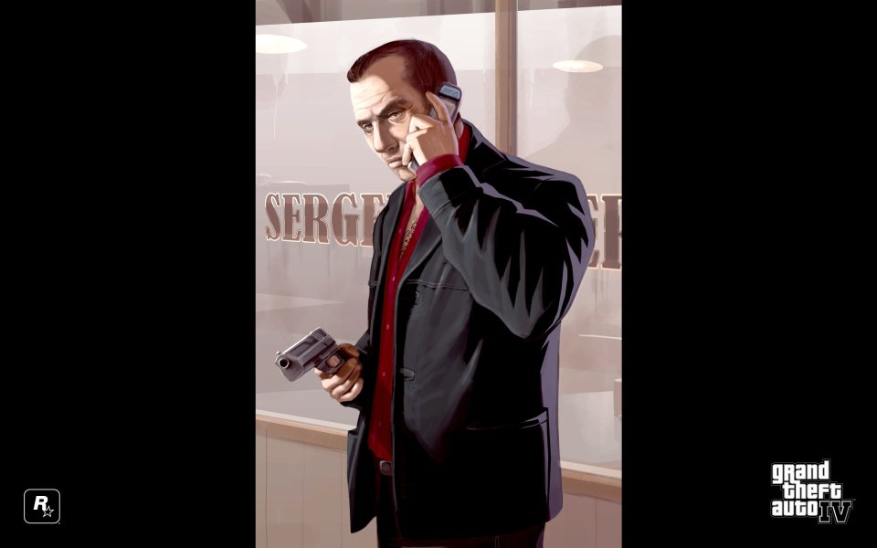 GTA IV 中的法斯汀角色插画