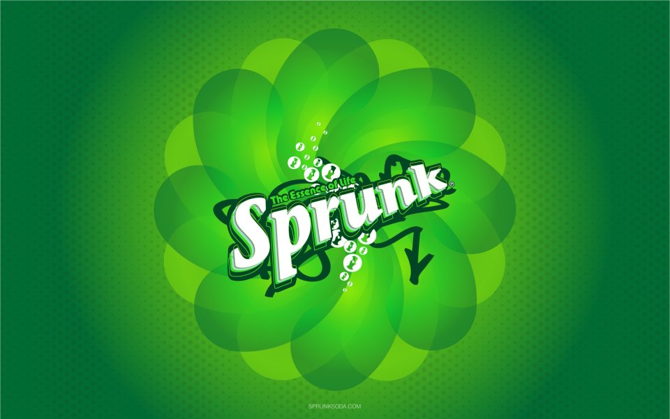 Sprunk Soda Brand Logo Wallpaper