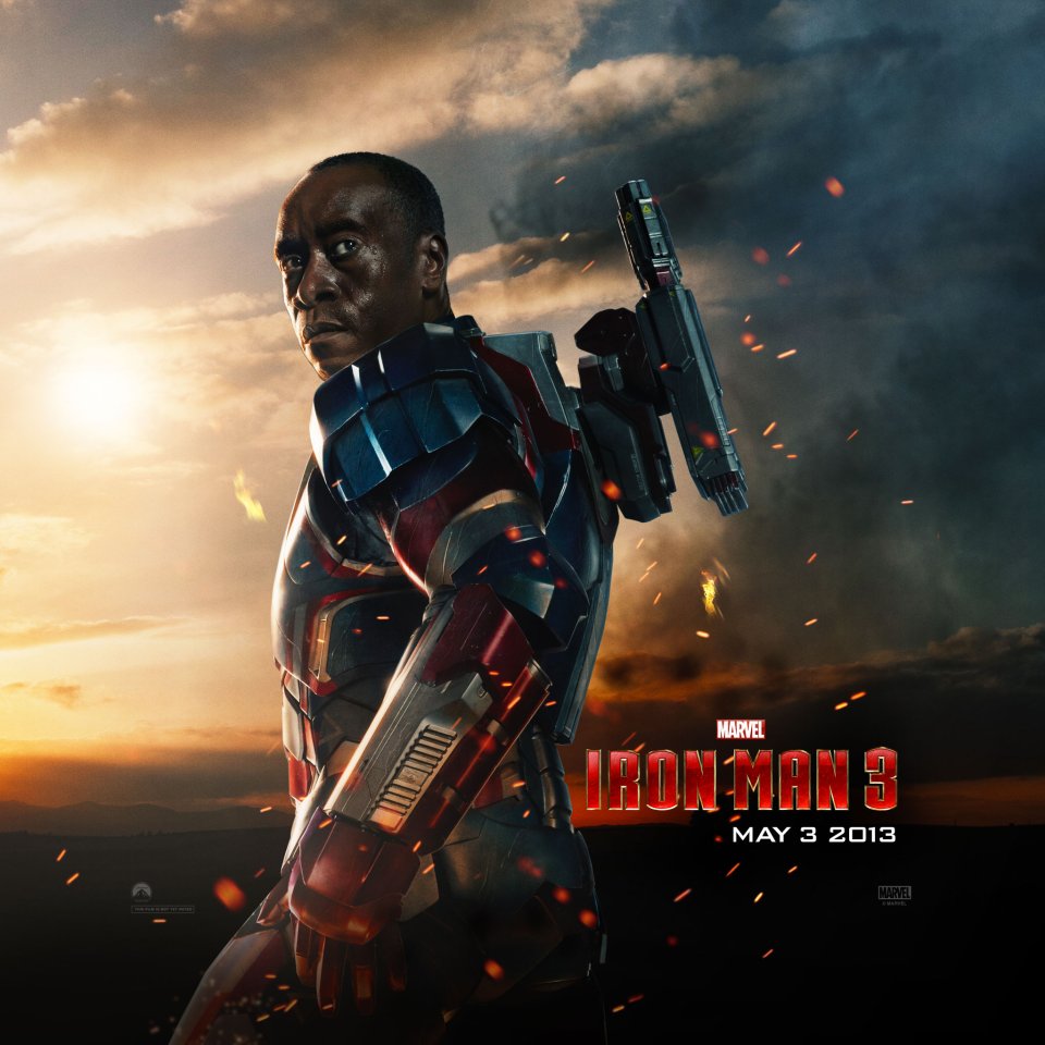 Iron Man 3 Movie Poster Sunset Hero
