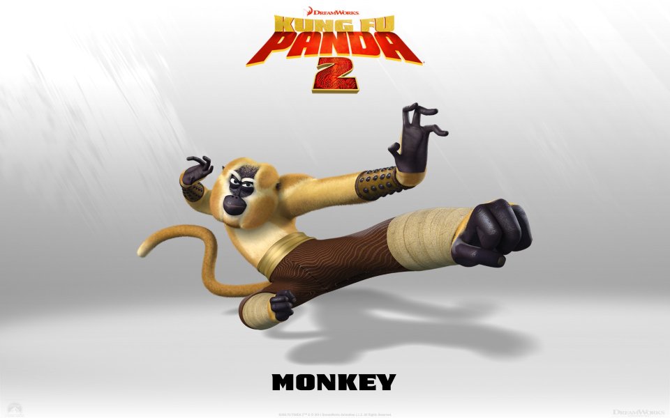 Kung Fu Panda 2 Monkey Wallpaper
