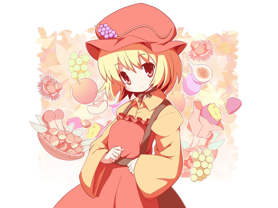 Touhou Machily Cute Fruit Girl Illustration