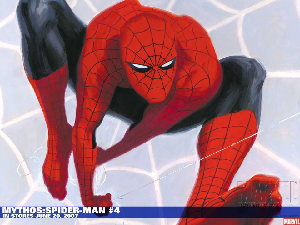 Marvel Spider Man Mythos 4 Red Black Costume Wallpaper