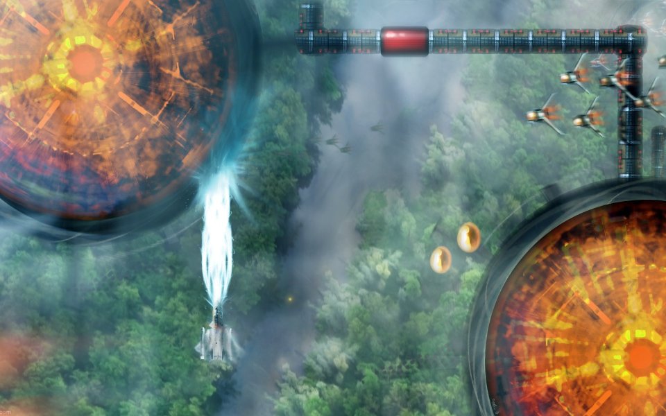 Future Tech Jungle Energy Beam Battle