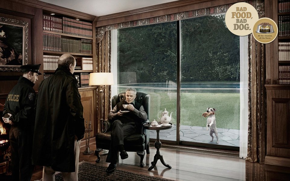 NutriBalance Ad Police Dog Sitting Room